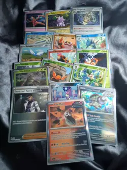 17 Holo Pokemon Card Lot Rare Included All NM Condition PARADOX AND RIFT - Image 1