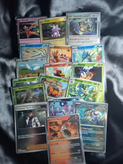 17 Holo Pokemon Card Lot Rare Included All NM Condition PARADOX AND RIFT - Image 2