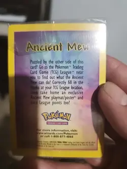 Ancient Mew Pokemon sealed Movie Promo Double Holo Foil Rare 1999-2000 Card - Image 2