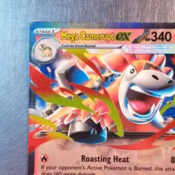 2025 Mega Evolution Mega Camerupt Ex Card HOLO Double Rare 022/132 Pokemon TCG - Image 3