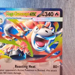 2025 Mega Evolution Mega Camerupt Ex Card HOLO Double Rare 022/132 Pokemon TCG - Image 4