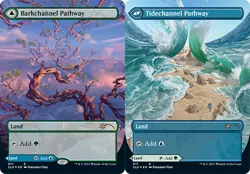 [1x] Barkchannel Pathway // Tidechannel Pathway - Foil Near Mint, English Secret - Image 1