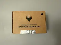 MTG Secret Lair Commander Deck - Heads I Win, Tails You Lose - Sleeved Complete - Image 1