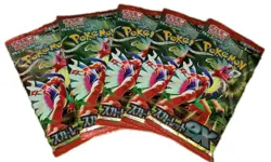 Pokemon TCG SV Korean Scarlet EX 5 factory sealed booster packs. - Image 1