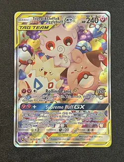 Togepi & Cleffa & Igglybuff GX 143A/236 Alternate Art Holo Foil Pokemon TCG NM - Image 1