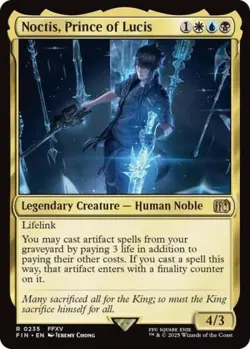 Noctis, Prince of Lucis -Foil Near Mint MTG Universes Beyond: FINAL FANTASY - Image 1