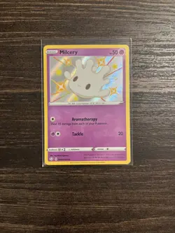 Milcery SV057/SV122 Shiny Holo Rare Shining Fates: Shiny Vault Pokemon Card - Image 1