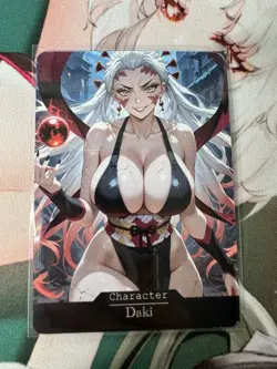 Daki Demon Slayer hentai Anime Doujin Waifu Custom Art Card - Image 1