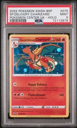 Special Delivery Charizard Promo Holo Pokemon Card SWSH075 PSA 9 MINT - Image 1