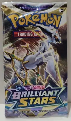 Pokemon Brilliant Stars Booster Pack 10 Cards Pack NEW SEALED Official TCG - Image 1