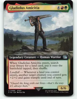 Gladiolus Amicitia (Extended Art) Final Fantasy Regular MTG 0489 - Image 1