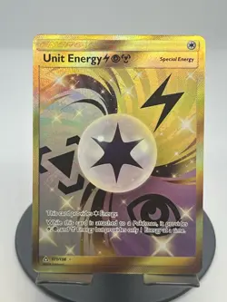 Pokemon TCG Unit Energy (Secret) 171/156 SM Ultra Prizm Secret Rare NM - Image 1