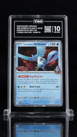 2025 POKEMON DRI EN-DESTINED RIVALS #051 TEAM ROCKET'S ARTICUNO TAG 10 - Image 1