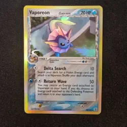 Vaporeon EX Delta Species 18/113 Pokemon TCG - Excellent Condition VLP - Image 1