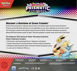 Pokemon TCG SV8.5 Prismatic Evolutions Poster Collection Box Factory Sealed - Image 3