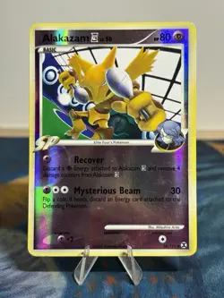 Alakazam E4 38/111 DP Rising Rivals Reverse Holo Rare SP Pokemon Card MP - Image 1