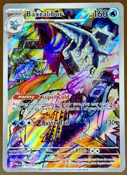 Baxcalibur 210/193 Illustration Rare Paldea Evolved Pokemon Card TCG NM - Image 1