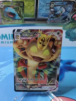 Meowth VMAX SWSH005 Pokemon Promo Sword & Shield Ultra Rare Holo Card NM - Image 1