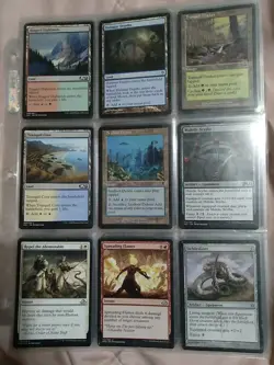 Big Old Vintage Magic The Gathering 63 Cards Collection Binder Random Sets - Image 4