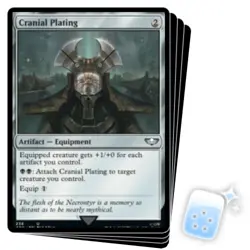 CRANIAL PLATING X4 Warhammer 40,000 Magic MTG MINT CARD - Image 1