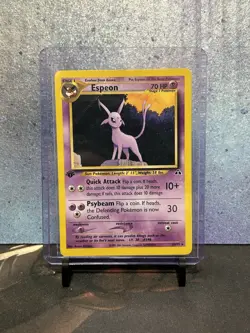 Espeon 20/75 1st Edition Pokemon Neo Discovery NON HOLO DMG - Image 1