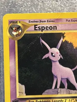 Espeon 20/75 1st Edition Pokemon Neo Discovery NON HOLO DMG - Image 3