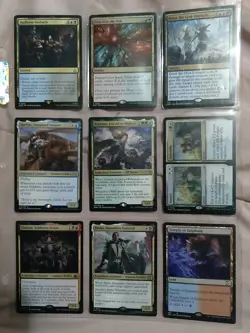 Big Old Vintage Magic The Gathering 63 Cards Collection Binder Random Sets - Image 1