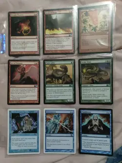 Big Old Vintage Magic The Gathering 63 Cards Collection Binder Random Sets - Image 3