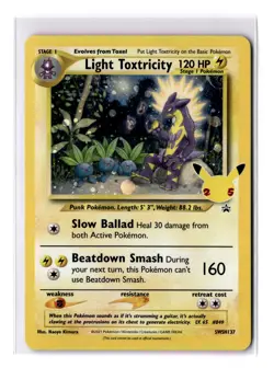 Light Toxtricity - SWSH137 Sword & Shield Black Star Promo Card - LP - POKEMON - Image 1