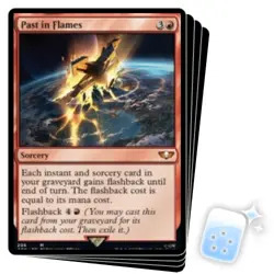 PAST IN FLAMES X4 Warhammer 40,000 Magic MTG MINT CARD - Image 1