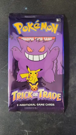 Pokemon 2024 Trick Or Trade Booster Pack (NEW) Factory Sealed (3 Cards) - Image 1