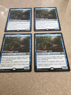 4 X Sai, Master Thopterist Core Set 2019 (M19) Rare Magic Card 069/280 Mint MTG - Image 2