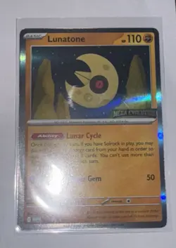 Mega Evolution Lunatone Build and Battle Black Star Promo Card Pokemon TCG - Image 1