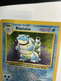 Pokemon TCG Blastoise Holo Unlimited Holo Card 2/102 Base Set MP WOTC 1999 - Image 3