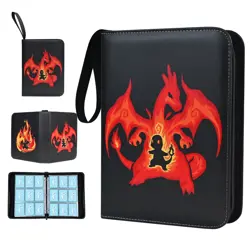 9-Pocket Card Binder Holder Fits 900 Cards, Card Book Collector Album Folder - Image 1