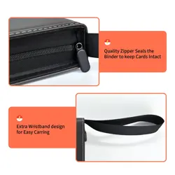 9-Pocket Card Binder Holder Fits 900 Cards, Card Book Collector Album Folder - Image 3