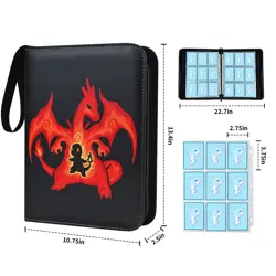 9-Pocket Card Binder Holder Fits 900 Cards, Card Book Collector Album Folder - Image 4