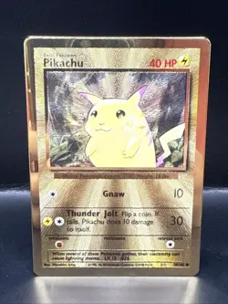 Pokemon TCG Celebrations Pikachu Gold Metal Card 58/102 25th Anniversary A - Image 2