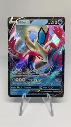 Pokemon TCG Milotic v Rebel Clash Holo Ultra Rare Card 043/192 NM Condition - Image 1