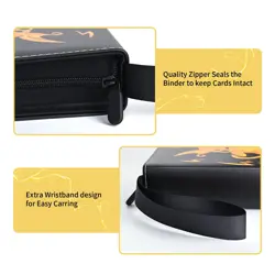 Card Binder 9-Pockets, 900 Pockets Card Holder with 50 Removable Sleeves TCG - Image 4