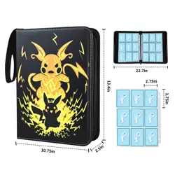 Card Binder 9-Pockets, 900 Pockets Card Holder with 50 Removable Sleeves TCG - Image 5