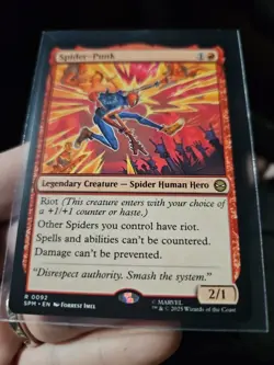 MTG SPM Spider-Punk Marvel's Spider-Man R 0092 PACK FRESH Card - Image 2