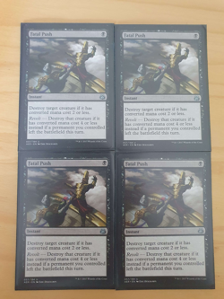 4x (Playset) Fatal Push Magic: The Gathering - Aether Revolt NM - Image 1