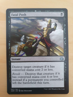4x (Playset) Fatal Push Magic: The Gathering - Aether Revolt NM - Image 2