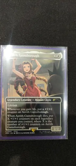 Aerith Gainsborough (Borderless) Final Fantasy RC Promo Nonfoil - Image 1
