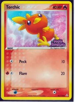 POKEMON TORCHIC 83/110 EX HOLON PHANTOMS -REVERSE HOLO- STAMPED NM - Image 1