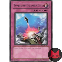 Yugioh Compulsory Evacuation Device DR2-EN104 Rare LP - Image 1