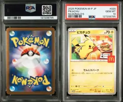PSA 10 Pikachu 020/M-P McDonald's Happy Set Promo 2025 Pokemon Card Japanese - Image 3