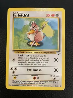 Farfetch'd 40/130 Base Set 2 - WOTC Pokemon LP-EXC BUY 2 CARDS GET 1 FREE! - Image 1