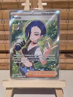 Pokemon Perrin TCG Full Art Holo Ultra Rare Card 209/167 Twilight Masquerade NM - Image 1